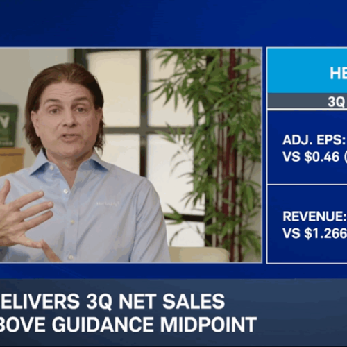 Herbalife Chief Financial Officer Discusses Q3 Sales Momentum on Schwab Network